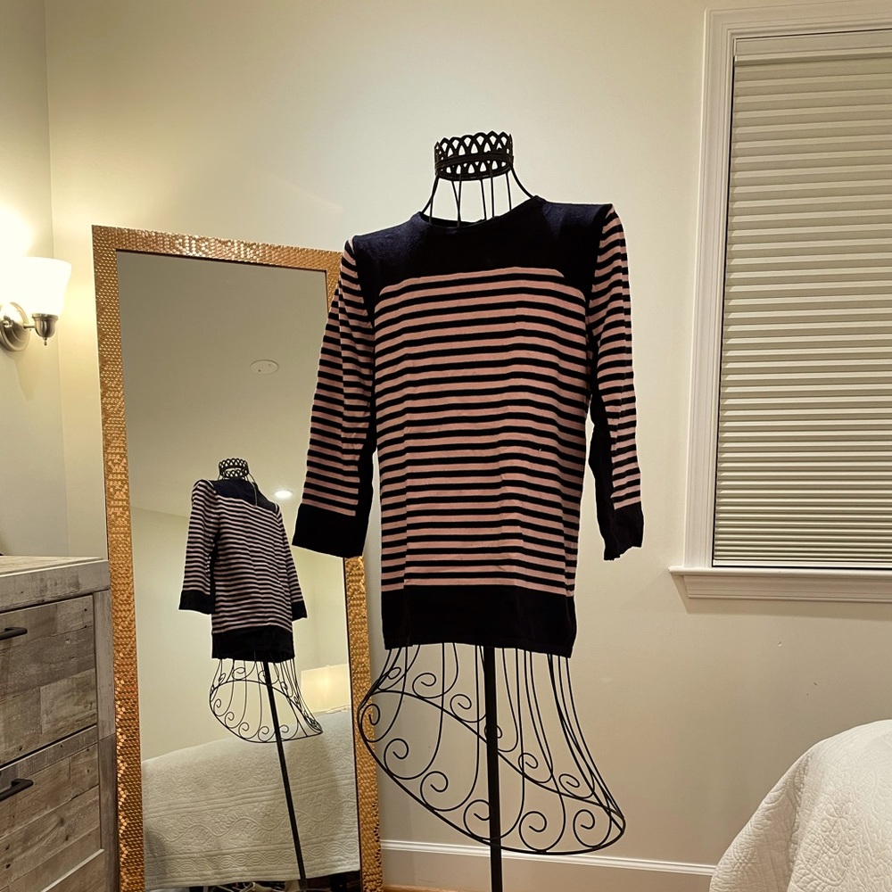 Philosophy jersey knit top size M blue and pink
